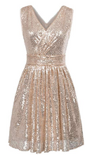 Load image into Gallery viewer, Sequin Bridesmaid Dress